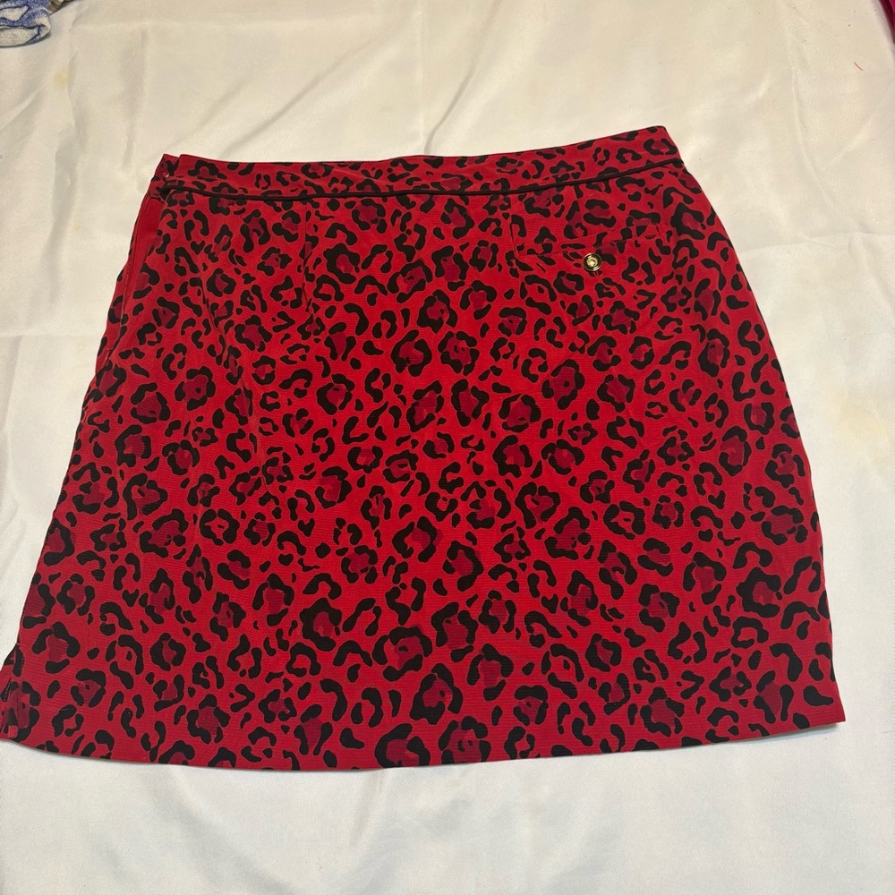 EP Pro Scarlet Leopard Print Golf Shorts